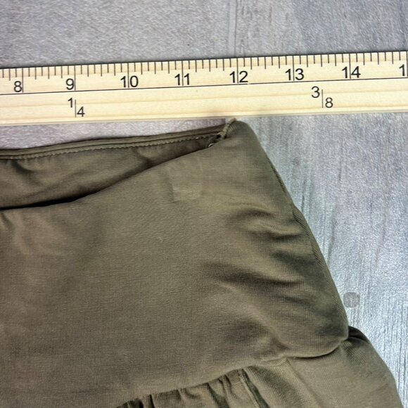 🟣🟣🟣 Garnett Hill Women's Size Small Green Perfect Travel Relaxed Fit Pants - Picture 3 of 8